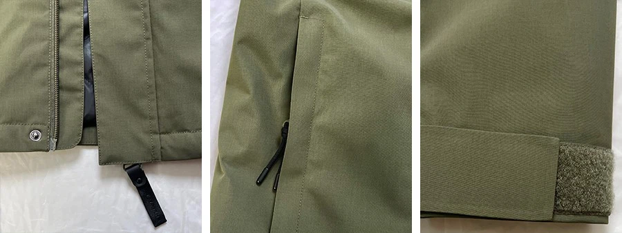 mens winter jacket detail
