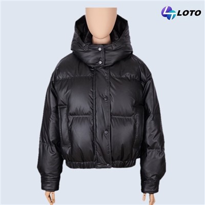 Schwarze Pufferjacke Damen